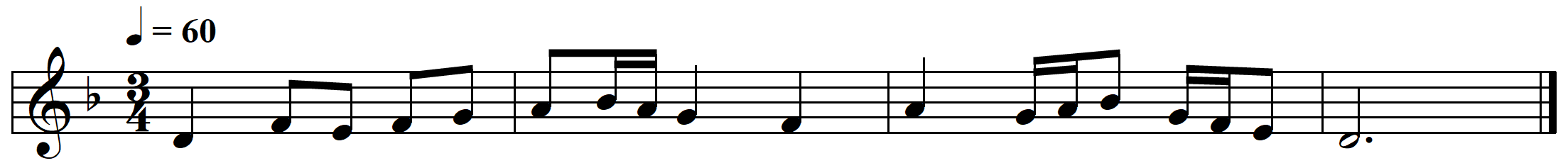 melodic dictation simple meter example 2 answer